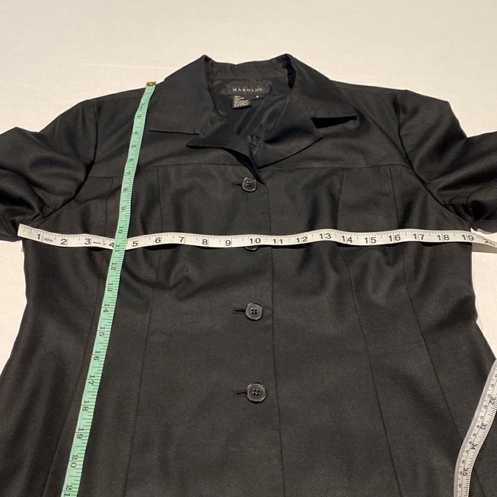 Black button front Harold’s jacket size 8 - Picture 8 of 8